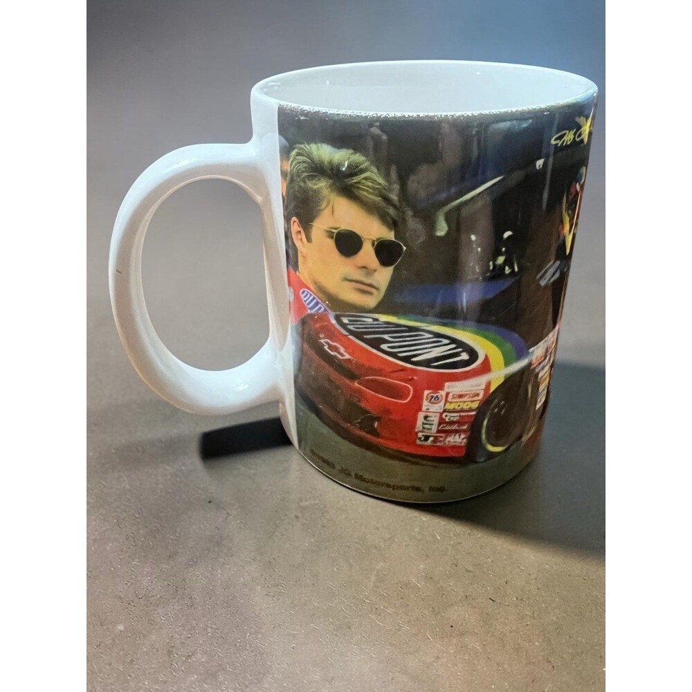 Vintage NASCAR Jeff Gordon #24 DuPont Coffee Mug Official NASCAR Ceramic Cup